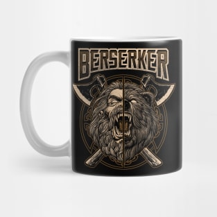 Nordic Viking Berserker Norse Pagan Bear Warrior Mug